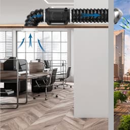 Afvoerslang PVC - Ventilatieslang Flexibel - Ventilatie Systeem - Ondoorsichtig PVC Materiaal - 102 mm Binnendiameter - Zwart — thumbnail 5