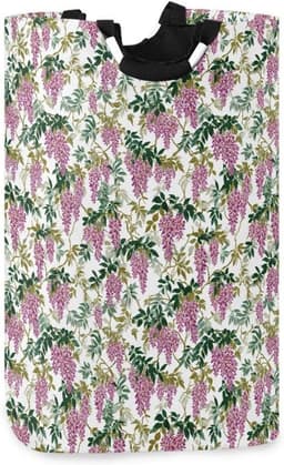 Wasmand - Kledingmand Opvouwbaar - Kleding Opslag - Waterdichte Oxford Stof - 32 x 28 x 60 cm - Kleurrijk Tropisch — thumbnail 1