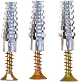 Wandanker met Schroef - Gipsplaatplug Hollewandanker - Zware Voorwerpen Bevestigen - Zelftappende Expansie - M8 x 60 mm - Metaal — thumbnail 1