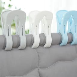 Grote Wasknijpers - Handdoek Clips - Kleding Droge - Windbestendig Ontwerp - 3 Stuks - Grijs Blauw Wit — thumbnail 5
