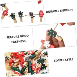 Creatieve Foto Clips - Houten Klemmen - Decoratie Bevestigen - Sterke Fixatie - 60 Stuks - Natuurlijk Hout — thumbnail 2