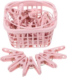 Wasknijpers set - Kledingclips Handdoekclips - Kleding Droge - Antislip Grip - 30 Stuks - Roze — thumbnail 1