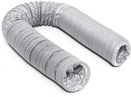 Draagbare Airco Afvoerslang - Flexibele Slang - Verkoeling Optimaliseren - Universele Aansluiting - 150 mm x 6 M - Grijs/Wit — thumbnail 4