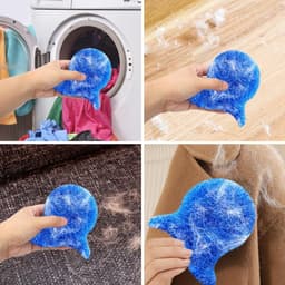 Set van 5 - Professionele Haarverwijderaar voor Wasmachine - Wasmachine Ontharingsballen - Anti-Klit Wasballen - Herbruikbare Pluizenvanger - Beschermt Kleding & Bespaart Droogtijd — thumbnail 2