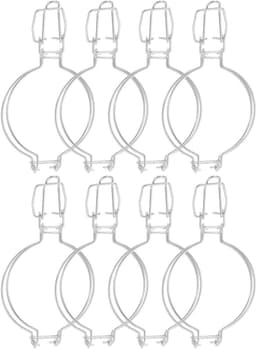 Draadklemmen Weckpotten - Metalen Sluitclips - Voedsel Bewaren - Luchtdichte Afsluiting - 8 Stuks - Zilver — thumbnail 1