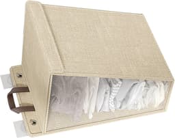 VT Goods - Vouwbare wandwasmand - Grote capaciteit van 90L - Multifunctionele opbergoplossing voor schoenen en handdoeken - Beige - Ruimtebesparend ... — thumbnail 4