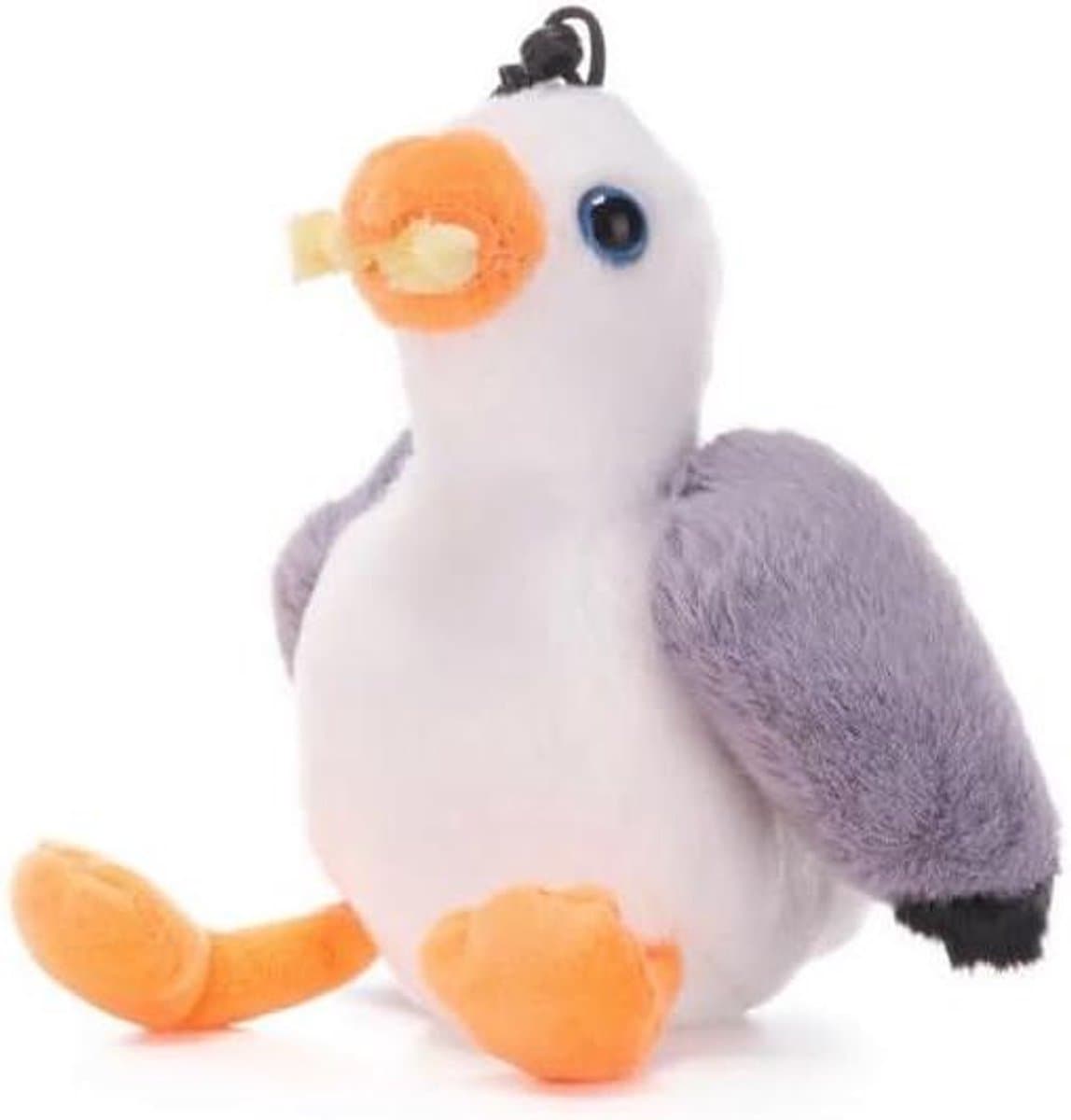 Pluche Zeemeeuw - Knuffel Clip - Zakken Sluiten - Superzachte Materialen - 5 Inch - Meerkleurig — afbeelding 1