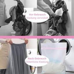 Waszakken Set 7-delig – Fijnmazig – Herbruikbaar – Beschermt Delicate Kleding – Voor Wasmachine en Reizen – Verschillende Maten – 7 Stuks – Wit — thumbnail 4