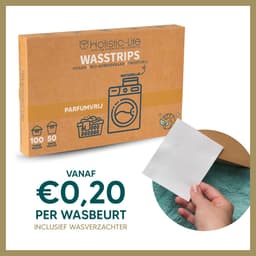 Milieuvriendelijke Wasstrips - Parfumvrij 100 Wasbeurten Incl. Wasverzachter – Wasmiddeldoekjes Wasdoekjes – Detergent sheets - Vegan — thumbnail 4