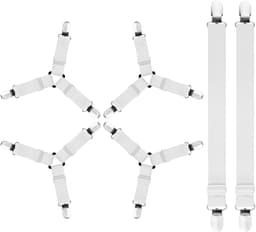 BRENZOOS - Verstelbare Bedlakclips 6 Stuks voor Stabiliteit van Beddengoed — thumbnail 1