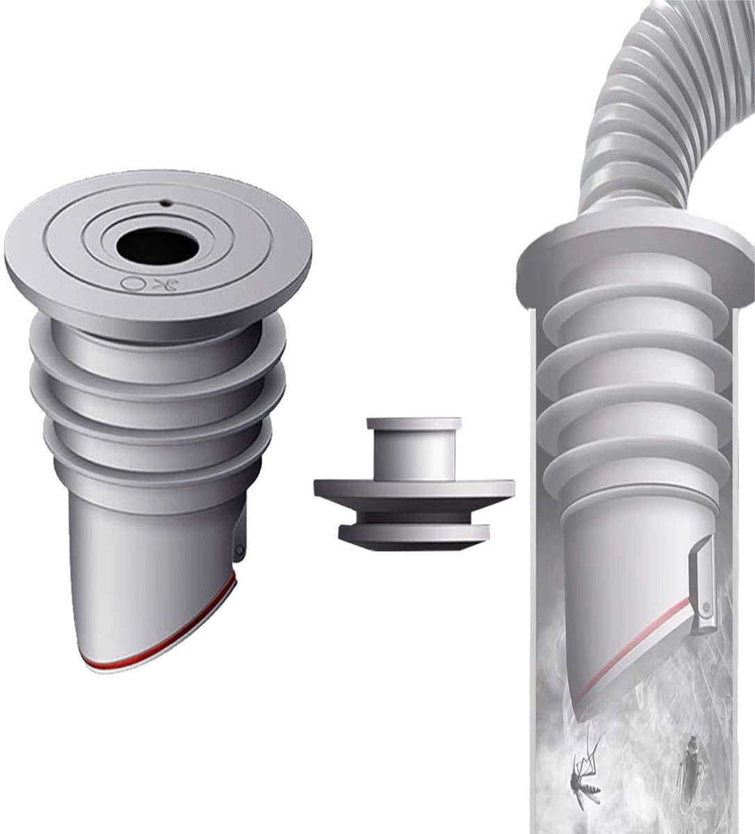 ZEYNOMAX- Afvoerslangafdichting 35-40mm - Afdichtkap - Siliconen - Waterafvoerslang - Terugslagklep - 7 lagen afdichting - Afvoerslang — afbeelding 1