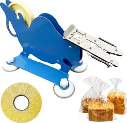 Broodzakclip sluitmachine - Verpakkingsapparaat - Efficiënt Verpakken - Roestvrijstalen klemsysteem - 34 x 21 x 25 cm - Grijs — thumbnail 1