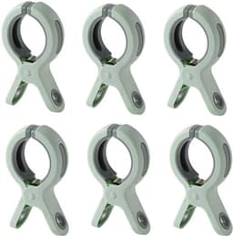 6 stuks Strandhanddoekclips - Plastic Quiltclips - Knijpers - Grote Wasknijper Handdoekknijpers - Winddicht - Groen - Voor dagelijks wasgoed, strandhanddoek, badhanddoek, beddengoed en dikke kleding — thumbnail 1