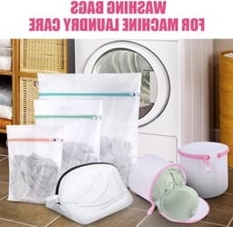 Vijfdelige Waszak Set met Ondergoed- en Bh-waszakken en Schoenenwaszak, Herbruikbare Wasmachine Zak voor Blouses en Kleding — thumbnail 3