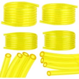 4-delige brandstofslangenset, 1,5 meter transparante gele brandstofslang (2 x 3,5 mm, 2,5 x 5 mm, 3 x 5 mm, 3 x 6 mm), geschikt voor grasmaaier, PVC-slang, brandstofslang — thumbnail 1