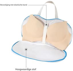 4-delige waszak set voor bh’s – Wasnet met rits – Herbruikbare waszakken voor lingerie en kleine kledingstukken — thumbnail 5