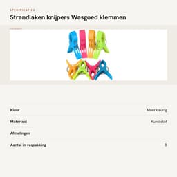 Dailygoods- Strandlaken Knijpers 8 Stuks - Kunststof Klemmen - Zonnebed Klemmen - Tafelkleed Klemmen - Kamperen - Sterk en Duurzaam — thumbnail 5