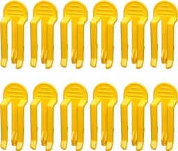 Afvalzak Klemmen - Prullenbak Clips - Afval Bak - Voorkomt Afglijden - 12 Stuks - Geel — thumbnail 1