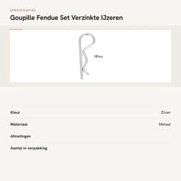 Dailygoods- Goupille B-Type 10 Stuks - Gegalvaniseerd Ijzer - Duurzaam - Haarspeld - Industrieel Gebruik - Afmetingen 3*60mm - Splitpen — thumbnail 5