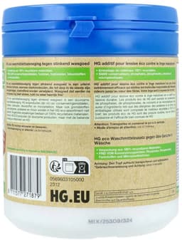 HG eco wasmiddeltoevoeging tegen stinkend wasgoed 500gr — thumbnail 3