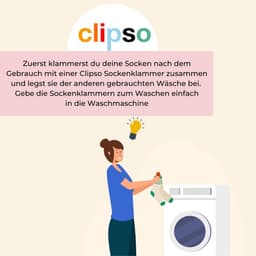 Sokkenklemmen - Sokkenhouders - Wassen en Drogen - Houdt Paren Bij Elkaar - Set van 5 - Roze — thumbnail 3