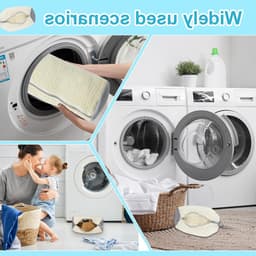 Set van 2 Herbruikbare Waszakken voor Schoenen - Wasmachine Bestendige Fleece Tas voor 360 Graden Reiniging van Alle Soorten Schoenen en Voetwear — thumbnail 3