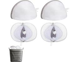 Set van 4 Wasnetten voor Bh's en Ondergoed - Herbruikbare Waszakken met Rits voor Kleding, Sokken en Delicate Was