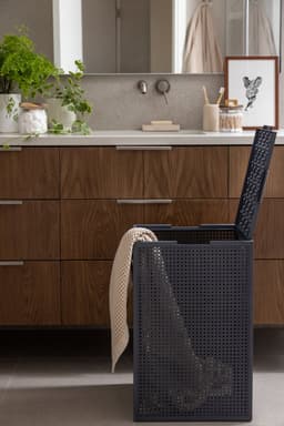 Curver Kaya Wasmand met deksel - 60L - 38x29x58,5 cm - Antraciet — thumbnail 5