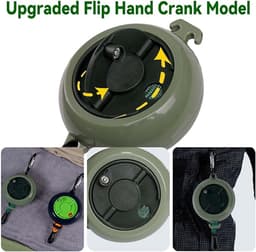 Uittrekbare Waslijn, Antislip Draagbare Waslijn, Reiswaslijn 10m, 10 Vasthoudlussen en 20 Knijpers, voor Buitenlucht Kamperen Reis Accessoires (Groen-A) — thumbnail 3