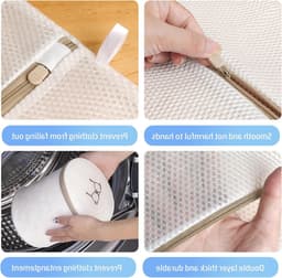 Set van 3 wasnetten voor voorzichtig wassen en opbergen van lingerie, sokken en kleding — thumbnail 4
