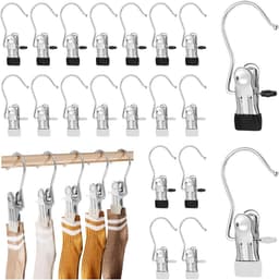 Set van 20 Sterke RVS Wasknijpers voor Kleding, Handdoeken, Broeken en Sokken - Duurzaam en Weerbestendig — thumbnail 1