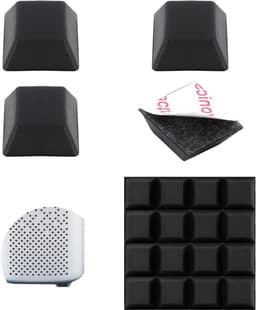 SnelShoppen - 16 Pack Rubber Buffers Zelfklevend Zwarte Silicone Anti-Vibratie Pads Rubber Voeten voor Meubels Speakers Elektrische Apparaten Antislip — thumbnail 1