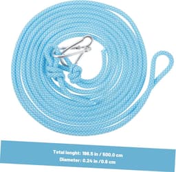 Draagbare Waslijn - Reis Droogrek - Buiten Kleding Drogen - Antislip Hangers - 5 Meter - Blauw — thumbnail 5