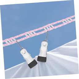 Kledinglijn Set - Waslijn Buiten - Kleding Drogen - Niet-Glijdend Ontwerp - 2x 8 Meter - Roze — thumbnail 2