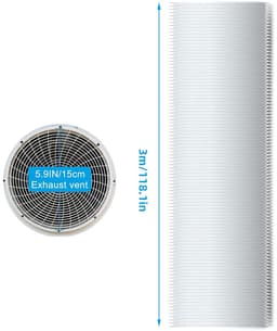 Cosensi- Afvoerslang 150 mm - Flexibele PVC - Draagbare Airconditioningslang - Geschikt voor Droger/Airco - Duurzaam/Schokbestendig - Op maat te snijden 3 m - Ventilatieslang — thumbnail 5