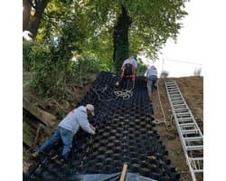 Opritstabilisator - Grindrooster - Ondergrond Versterken - Hoge Draagkracht - 2 x 4 m - Zwart