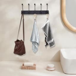 REWYTAZ-Set van 10 -Hangende theedoeken clips - Metalen keukenhanddoek hangers - Geschikt voor thuis, keuken en badkamer - Handige haak clips met lus — thumbnail 5