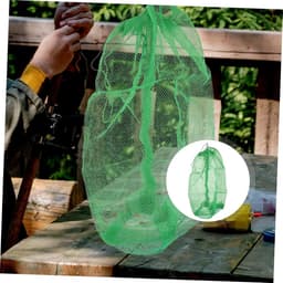 Opbergzakken Visnetten - Trekkoord Netten - Vissen Opslag - Snel Drogend Nylon - 100x60cm - Groen — thumbnail 3