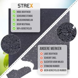 Anti Trillingsmat - Rubberen Mat - Apparaten Dempen - Geluiddempend Materiaal - 60 x 60 CM - Zwart — thumbnail 5