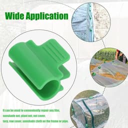 Allecto - Kasklemmen Clips - Antislip Netting Tunnel Hoop Clips - 24st - Kunststof - Voor Versteviging Schaduwnetten - Geschikt voor Tuinbouw - 19 mm — thumbnail 2