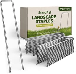 SeedPal Grondankers/Haringen Anti Roest - 100 Stuks - Roestvrije & Verzinkte Bodemankers Voor Bevestiging - 150 mm x 30 mm x Ø3 mm - Aardnagels/Bodemhaken Van Staal - Grondverankering/Bodembevestiging — thumbnail 1
