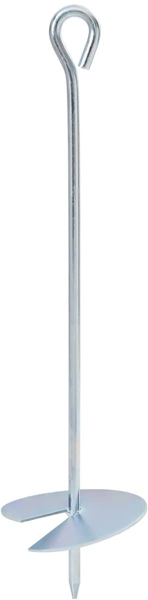 vidaXL - Aardanker - 2 - pcs - Zilverkleurig - Ø10 - x - 40 - cm - Gegalvaniseerd - Metaal — afbeelding 1