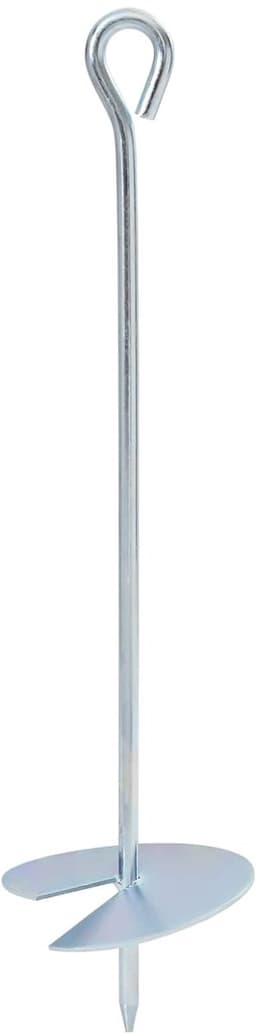 vidaXL - Aardanker - 2 - pcs - Zilverkleurig - Ø10 - x - 40 - cm - Gegalvaniseerd - Metaal — thumbnail 1