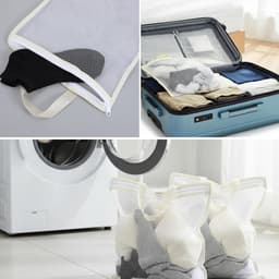Hanging Waszakken Set van 2 - Kleine Mesh Waszakken voor Kleding, Delicate Lingerie en Sokken met Rits, 13 x 29 cm voor de Wasmachine — thumbnail 5