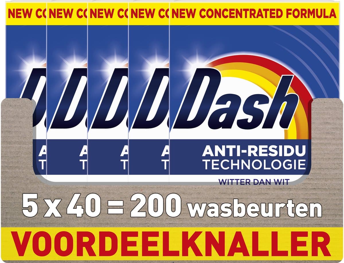 Dash Waspoeder - Witter Dan Wit - 5 x 40 Wasbeurten — afbeelding 1