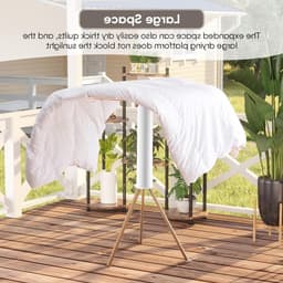 Dailygoods- Droogrek Opvouwbaar - Kledingrek met 16 Staven - Max. Capaciteit 40 Kg - Flexibele Ruimte 121 x 112 cm - Handige Opslag - Compact 70 x 18 x 16 cm — thumbnail 5