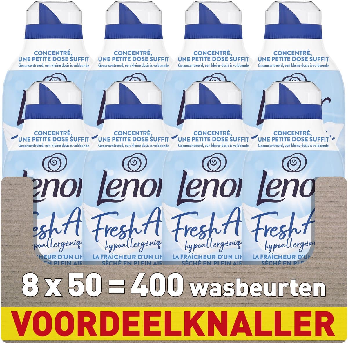Lenor Fresh Air Wasverzachter Sensitive - Voor de Gevoelige huid - 8 x 50 Wasbeurten — afbeelding 1