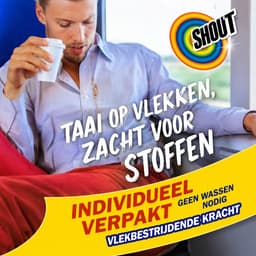 Shout Wipe & Go - Vlekkenverwijderaar vochtige doekjes 12 stuks - instant vlekkenverwijderaar — thumbnail 4