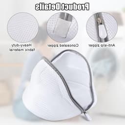 4 Stuks Wasnet voor Wasmachine, Duurzaam en Herbruikbaar Mesh Waszak voor Ondergoed, Bh's en Gevoelige Kleding met Rits, Ideaal voor Fijne Was en Kousen — thumbnail 4