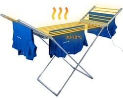 Premium Elektrisch Wasrek met Verwarming 230W - Wasrek - Verwarmd Droogrek - Wit - Silvergear — afbeelding 1